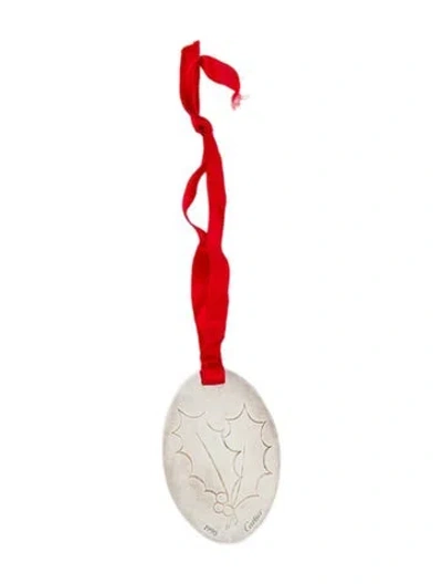 Pre-owned Cartier Vintage Holiday Ornament In Silver