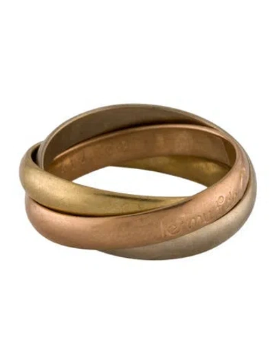 Pre-owned Cartier Vintage Les Must De  Trinity Ring In Multi