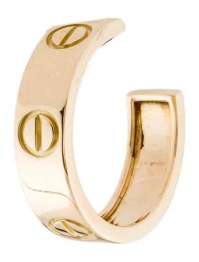 Pre-owned Cartier Vintage Love Hoop Single Earring In Multi