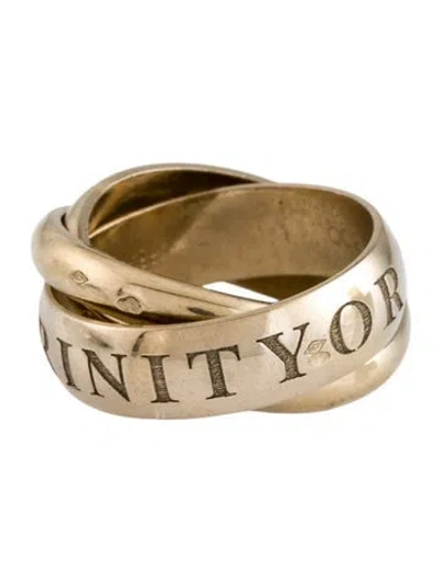 Pre-owned Cartier Vintage Or Amour Et Trinity Ring In Multicolor
