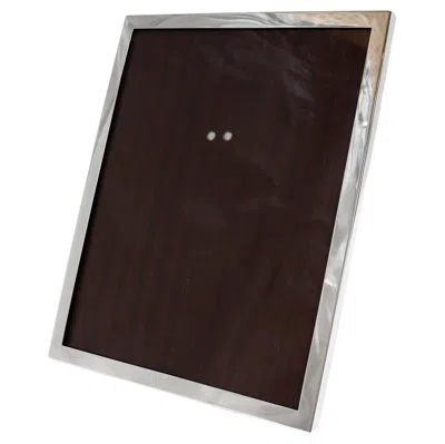 Pre-owned Cartier Vintage Signed  Sterling Silver Mid-century Picture Or Photo Frame In Black