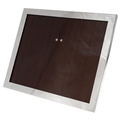 Pre-owned Cartier Vintage Signed  Sterling Silver Mid-century Picture Or Photo Frame In Black