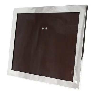 Pre-owned Cartier Vintage Signed  Sterling Silver Mid-century Picture Or Photo Frame In Black