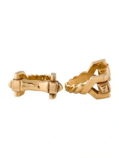 Pre-owned Cartier Vintage Stirrup Cufflinks In Multi
