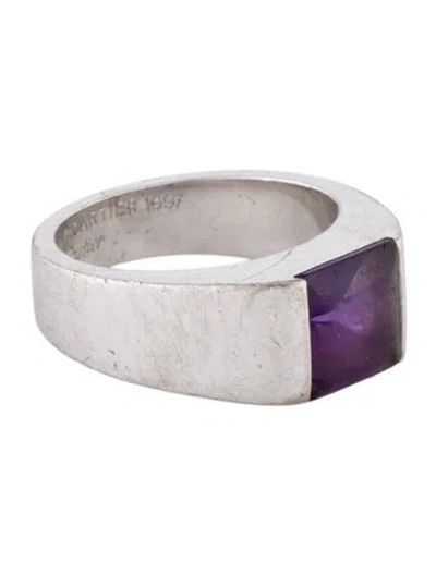 Pre-owned Cartier Vintage Tank Ring In Multi
