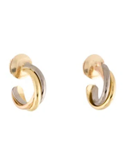 Pre-owned Cartier Vintage Trinity Earrings, Mini Model In Multi