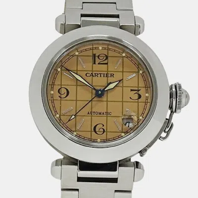 Pre-owned Cartier W31024m7 Automatic Men's Wristwatch 35 Mm In Orange