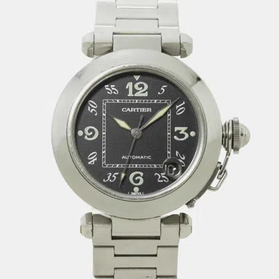 Pre-owned Cartier W31043m7 Automatic Men's Wristwatch 35 Mm In Black