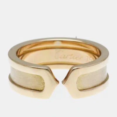 Pre-owned Cartier Wedding Band Ring Eu 50 In Gold