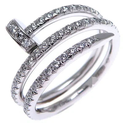 Pre-owned Cartier White Gold (18k) Band Ring ()
