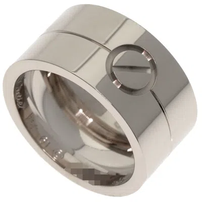 Pre-owned Cartier White Gold (18k) Band Ring ()