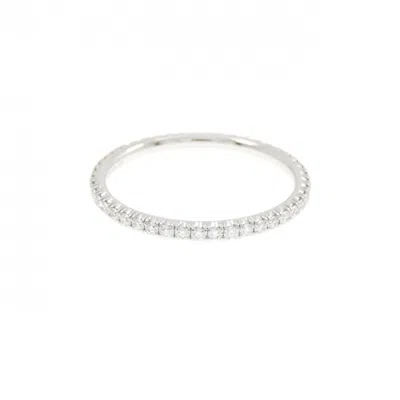 Pre-owned Cartier White Gold (18k) Band Ring ()