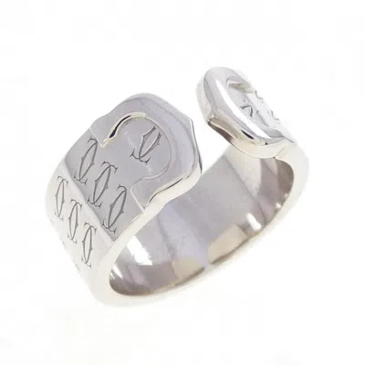 Pre-owned Cartier White Gold (18k) Band Ring ()