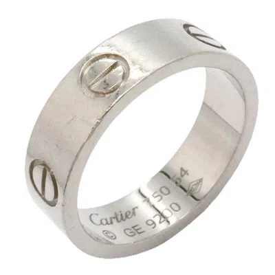 Pre-owned Cartier White Gold (18k) Band Ring ()