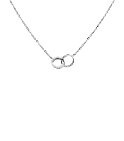 Cartier White Gold And Diamond Love Necklace In Metallic