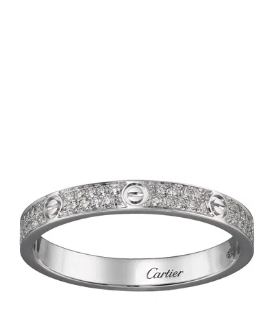 Cartier White Gold And Diamond Love Ring