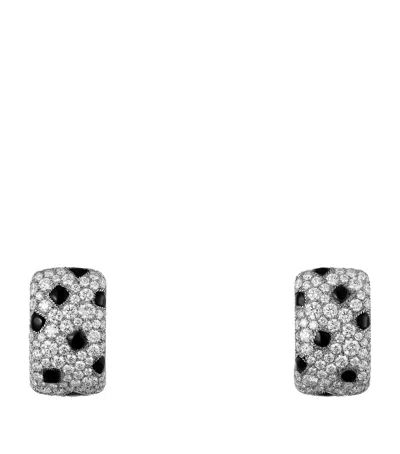 Cartier White Gold And Diamond Panthère De  Earrings In Neutral