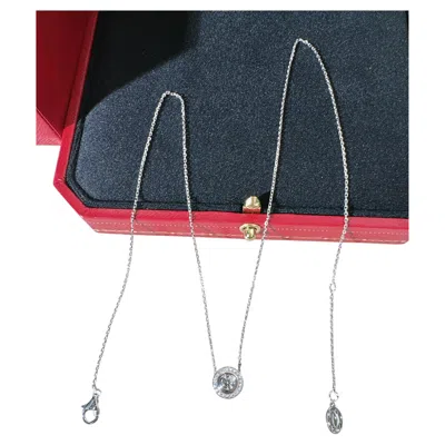 Pre-owned Cartier White Gold Full Pav� Diamond Ufo Necklace
