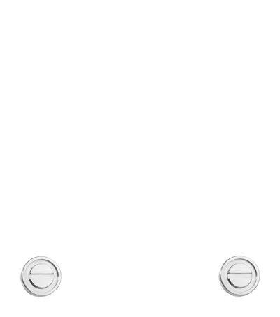Cartier White Gold Love Stud Earrings In Metallic