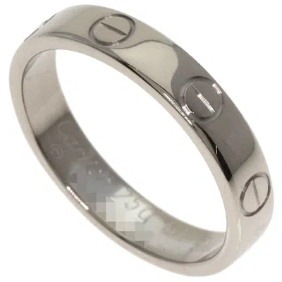 Pre-owned Cartier White Gold White Gold (18k) Band Ring ()