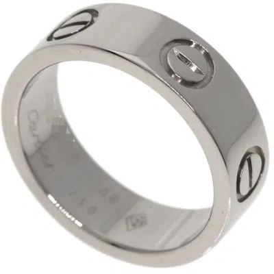Pre-owned Cartier White Gold White Gold (18k) Band Ring ()