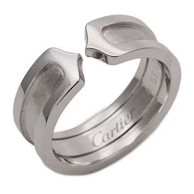 Pre-owned Cartier White Gold White Gold (18k) Band Ring ()