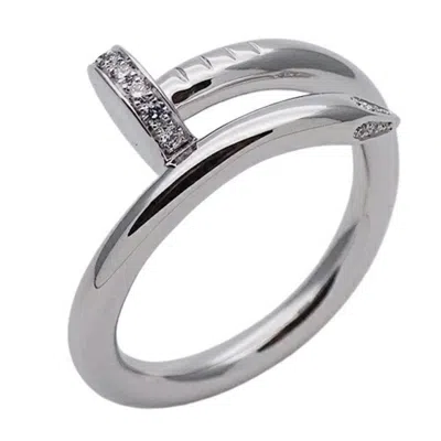 Pre-owned Cartier White Gold White Gold (18k) Band Ring ()