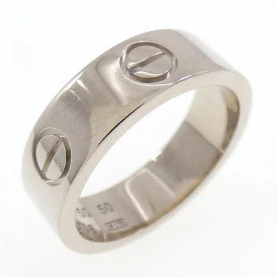 Pre-owned Cartier White Gold White Gold (18k) Band Ring ()