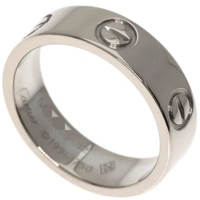 Pre-owned Cartier White Gold White Gold (18k) Band Ring ()