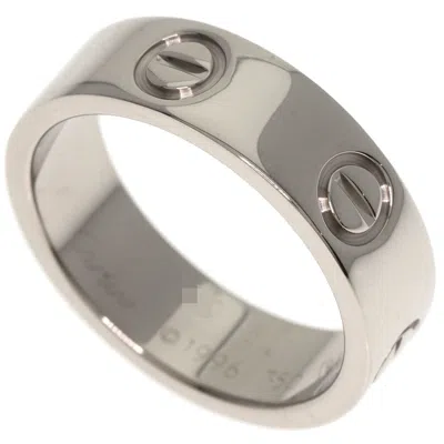 Pre-owned Cartier White Gold White Gold (18k) Band Ring ()