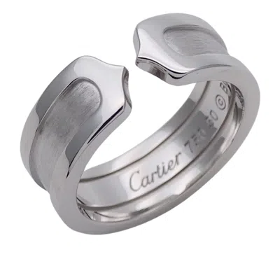 Pre-owned Cartier White Gold White Gold (18k) Band Ring ()