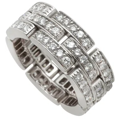 Pre-owned Cartier White Gold White Gold (18k) Band Ring ()