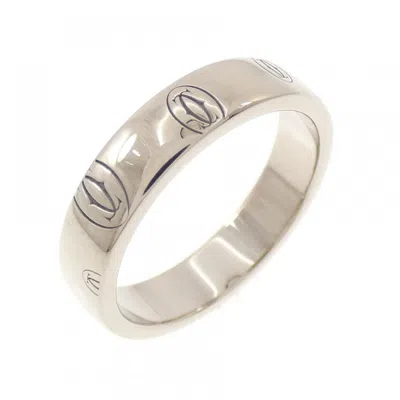 Pre-owned Cartier White Gold White Gold (18k) Band Ring ()