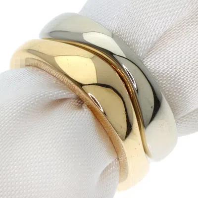 Pre-owned Cartier White Gold Yellow Gold Yellow Gold (18k) White Gold (18k) Band Ring () In Multi