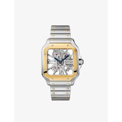 Cartier Rwhsa0024 Santos De  Skeleton Large Steel Watch