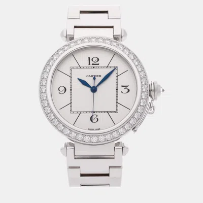 Pre-owned Cartier Wj118751 Automatic Men's Wristwatch 42 Mm In Silver