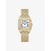 Cartier Wjpn0060 Panthère De  Medium Model 18ct Yellow-gold And 3.48ct Diamond Quartz Watch In Gold