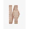 Cartier Rose Gold Crwjpn0062 Panthère De  Small 18ct Rose-gold And 3.28ct Diamond Quartz Watch In Gold