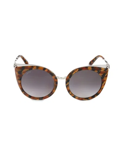 Cartier Women's 53mm Cat Eye Sunglasses In Havana