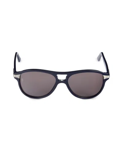 Cartier Women's 56mm Oval Sunglasses In Black