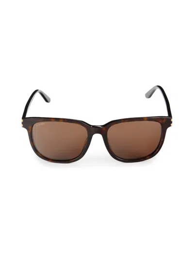 Cartier Women's 56mm Rectangle Sunglasses In Brown
