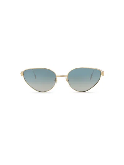 Cartier Women's 57mm Cat Eye Sunglasses In Green