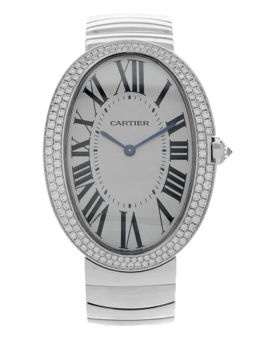 Cartier Women's Baignoire Diamond Watch Circa 2010s (authentic ) In Metallic