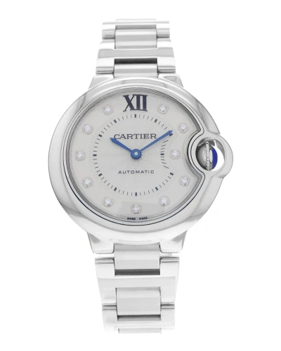 Cartier Women's Ballon Bleu Diamond Watch Circa 2010s (authentic ) In Gray