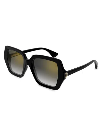 Cartier Women's C Decor 24k Goldplated 58mm Butterfly Sunglasses