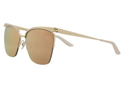 Pre-owned Cartier Women's  Square Sunglasses/30003123002) In Gold/pink (ct0124s In Multi