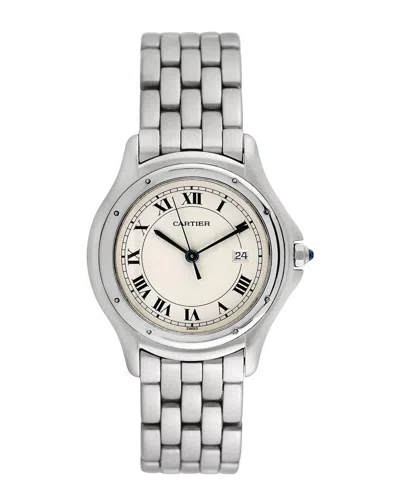 Cartier Women's Cougar Watch, Circa 1990's (authentic Pre-loved) In Silver
