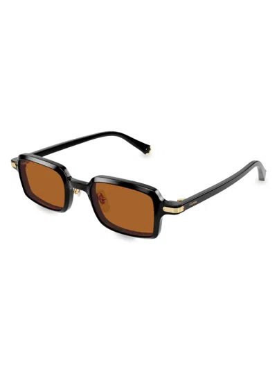 Cartier Women's Godron De  49mm Rectangular Sunglasses In Multi