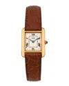 Cartier Women's Must De Tank Watch, Circa 1990's (authentic Pre-loved) In Brown