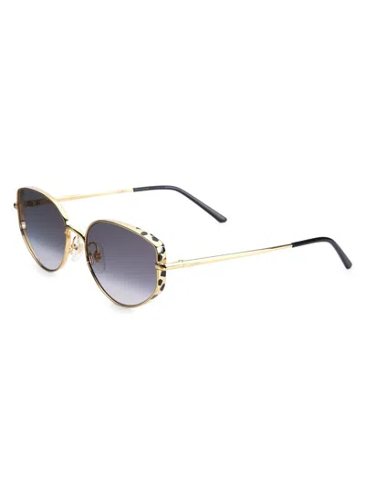 Cartier Women's Panthère De  58mm Cat-eye Sunglasses In Purple